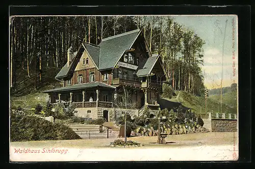 AK Sihlbrugg, Ansicht vom Restaurant Waldhaus