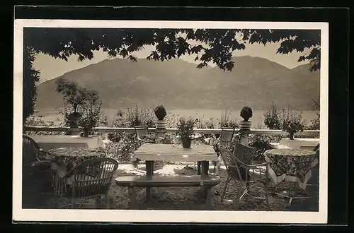 AK Brione-Locarno, Hotel Pension Della-Valle, Terrasse