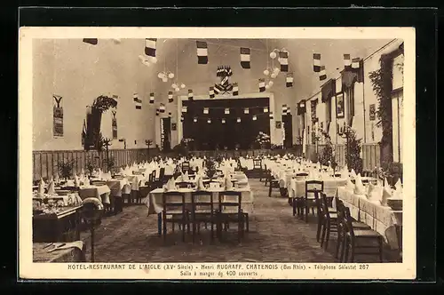 AK Chatenois, Hotel-Restaurant de l`Aigle Henri Rugraff, Salle à manger