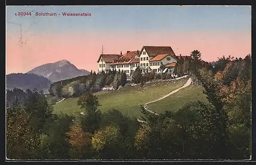 AK Solothurn, Blick auf Gutshaus Weissenstein
