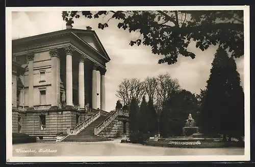 AK Winterthur, Vorgarten des luxuriösen Stadthauses