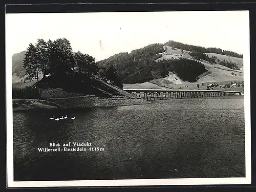 AK Willerzell, Viadukt Willerzell-Einsiedeln mit Umgebung