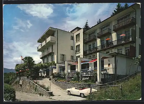 AK Brione /Locarno, Hotel Dellavalle, von der Strasse gesehen