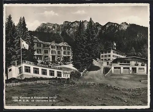 AK Oberschan, Hotel-Kurhaus Alvier
