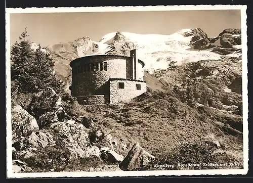 AK Engelberg, Kapelle auf Trübsee mit Titlis