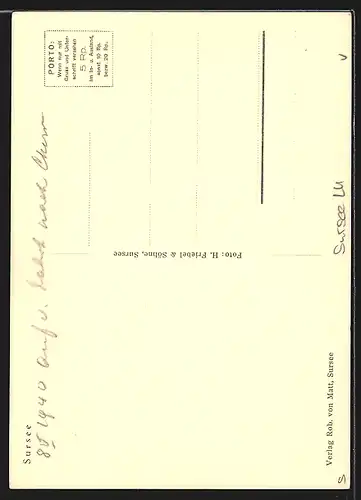 AK Sursee, Blick zum Rathaus