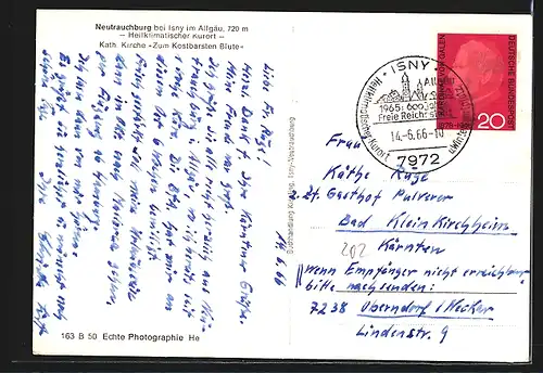 AK Neutrauchburg bei Isny, Kath. Kirche Zum Kostbarsten Blute