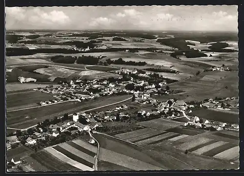 AK Furth, Panorama vom Flugzeug gesehen