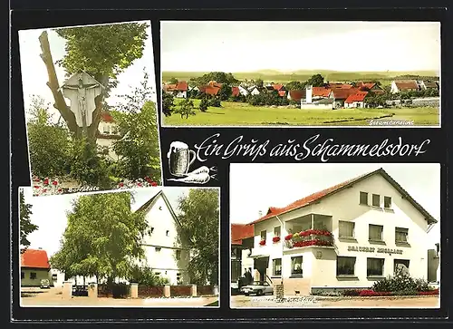 AK Schammelsdorf, Gasthof und Brauerei Knoblach