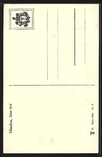 AK München, Strassenpartie am alten Hof