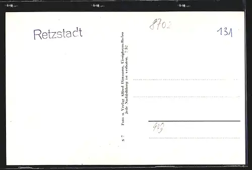 AK Retzstadt / Ufr., Jugendherberge, Ortsansicht