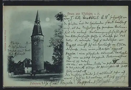 Mondschein-AK Kitzingen, Der Falterturm
