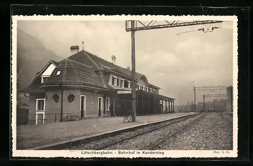 AK Kandersteg, Lötschbergbahn, Bahnhof