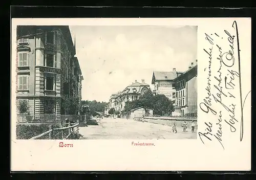 AK Bern, Tuchhandlung in der Freiestrasse