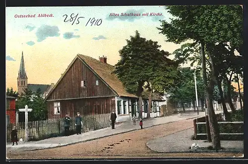 AK Ahlbeck, Altes Schulhaus mit Kirche