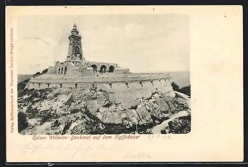 AK Kyffhäuser, Kaiser Wilhelm-Denkmal auf dem Berg