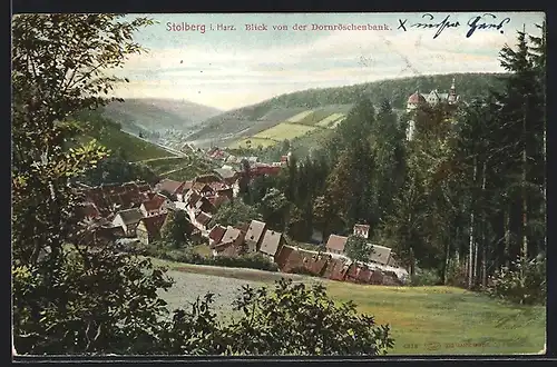 AK Stolberg, Blick von der Dornröschenbank
