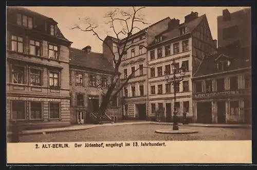 AK Berlin, der Jüdenhof, angelegt im 13. Jahrhundert