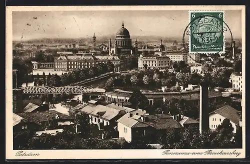 AK Potsdam, Panorama vom Brauhausberg