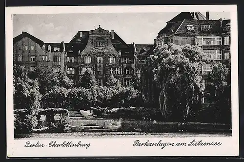 AK Berlin-Charlottenburg, Parkanlagen am Lietzensee