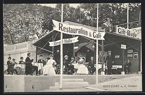 AK Niendorf a. d. Ostsee, Restaurant-Café Zur Strandhalle