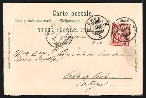 Lithographie Rigi-Kulm, Gasthaus