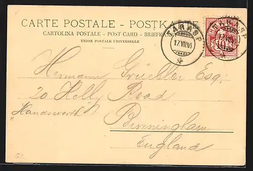 AK Tarasp, Ortspartie mit Schloss