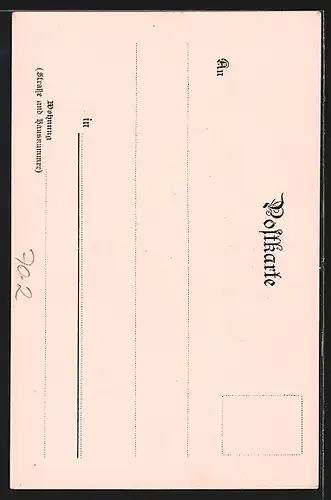 Lithographie Heraus damit, oder...!, Deutscher Michel und Löwe mit Sprachverordnung im Maul