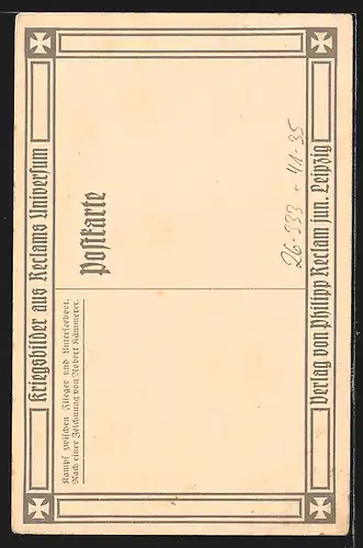 Künstler-AK Robert Kämmerer: Kampf zwischen Flugzeug und U-Boot