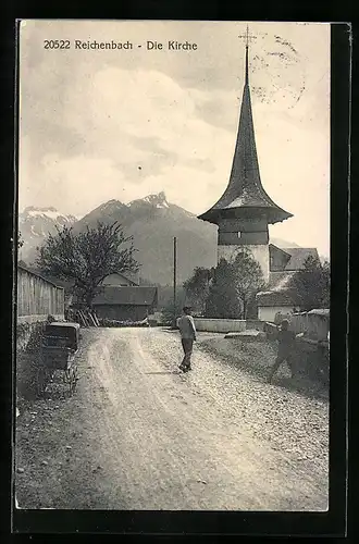 AK Reichenbach, Ansicht der Kirche