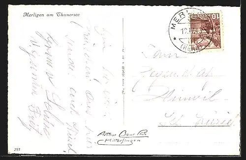 AK Merligen am Thunersee, Uferpartie