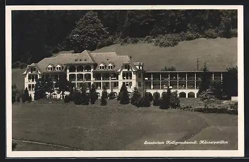 AK Heiligenschwendi, Männerpavillon des Sanatoriums