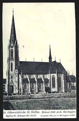 AK St. Gallen, Ansicht der St. Othmarskirche