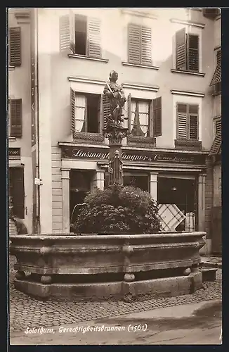 AK Solothurn, Geschäft mit Gerechtigkeitsbrunnen