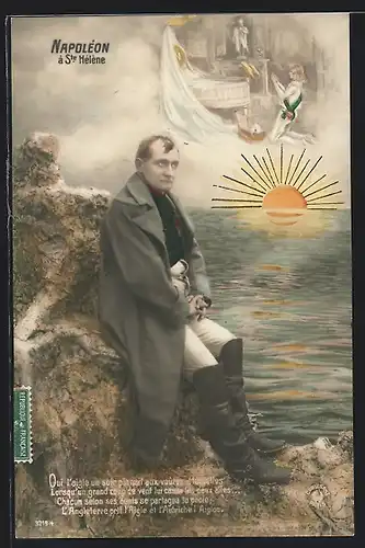 AK Napoléon á Sainte Héléne