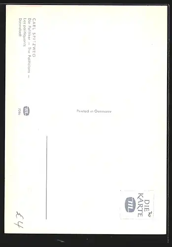 Künstler-AK Carl Spitzweg: Die Politiker