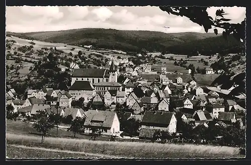 AK Frammersbach im Spessart, Teilansicht mit Kirche