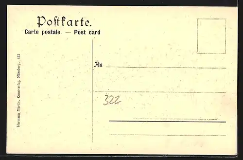 AK Nürnberg, Partie an der Pegnitz, Synagoge