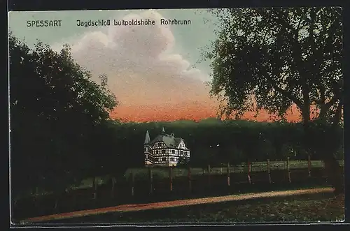 AK Rohrbrunn /Spessart, Jagdschloss Luitpoldshöhe