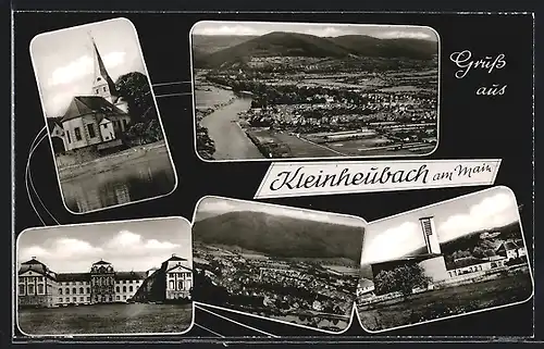 AK Kleinheubach am Main, Teilansicht, Kirche, Gebäudeansicht