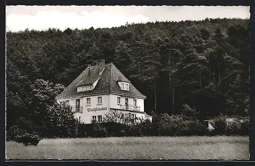 AK Grossheubach bei Miltenberg, Frauen-Erholungsheim Haus Waldfrieden Josef Dengel