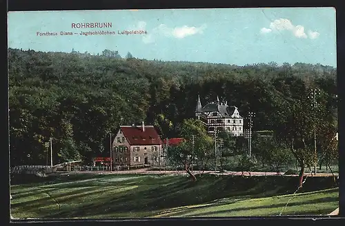 AK Rohrbrunn, Forsthaus Diana & Jagdschlösschen Luitpoldhöhe