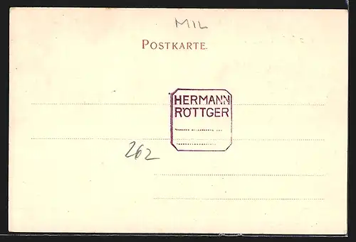 AK Wörth a. M., Kirche mit Strasse