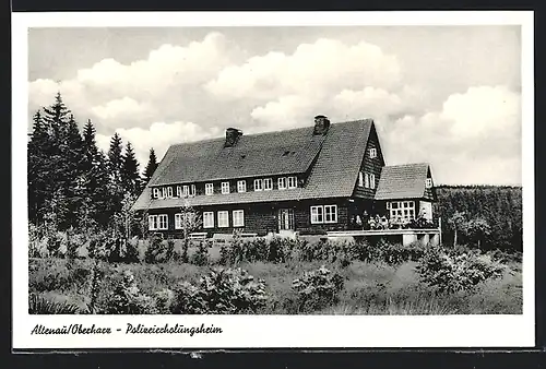 AK Altenau /Harz, Polizeierholungsheim, Rückansicht