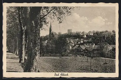 AK Bad Abbach, Gesamtansicht von einer Allee aus