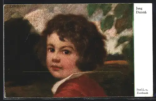 Künstler-AK Ludwig von Zumbusch: Jung Dietrich