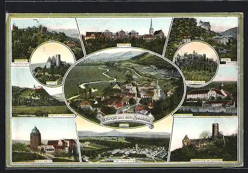 AK Hammelburg, Schloss Saaleck, Scheerenburg, Kloster Schönau, Fischgut Seewiese