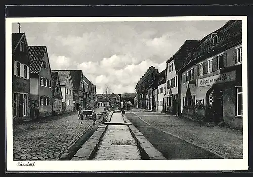 AK Euerdorf, Strassenpartie, Gasthaus zum goldenen Stern