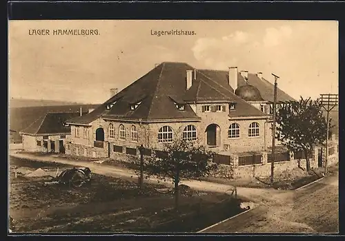 AK Lager Hammelburg, Blick auf das Lagerwirtshaus