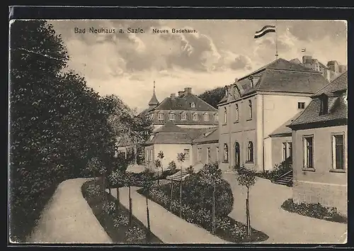 AK Bad Neuhaus a. Saale, Am neuen Badehaus